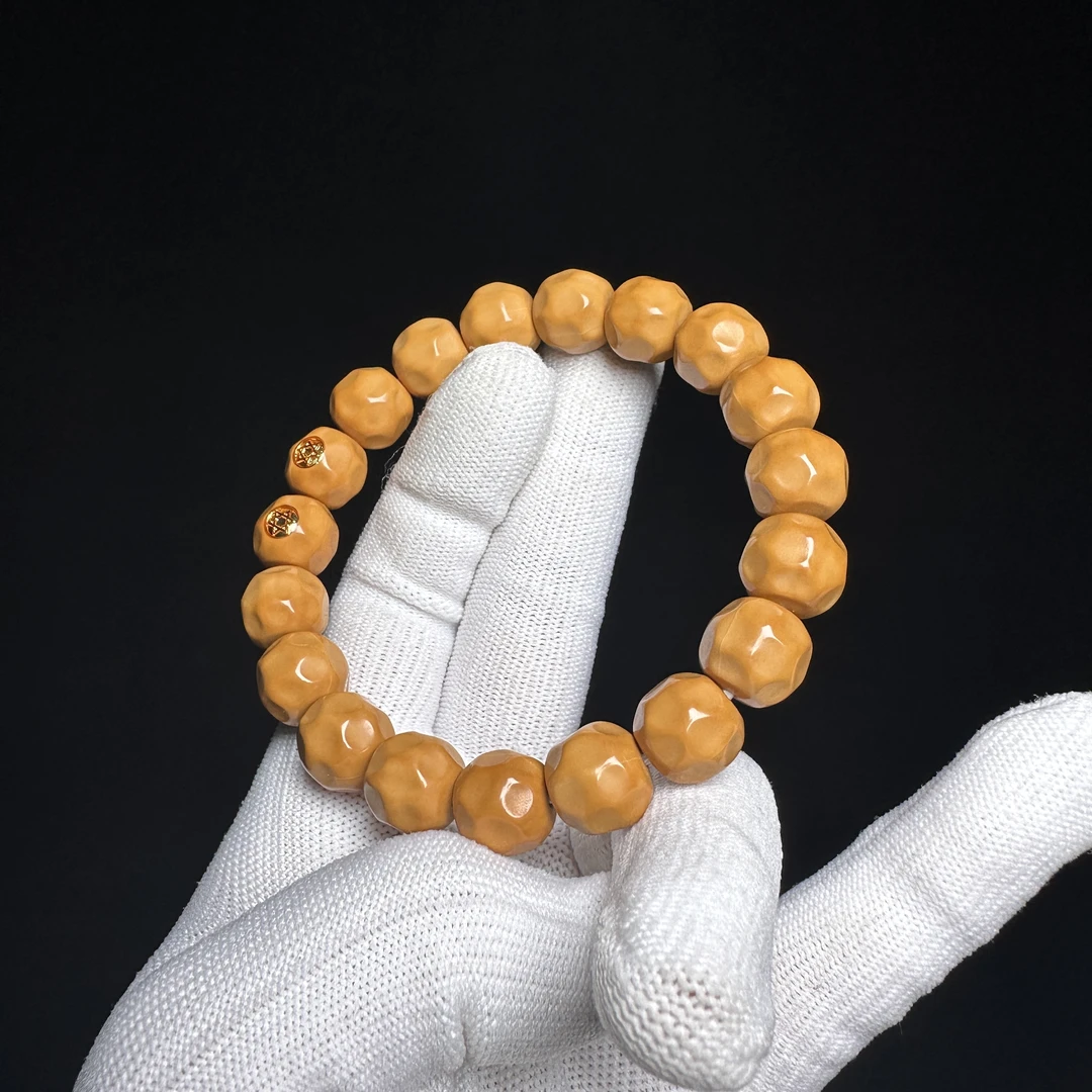 锦程出品-（双标奶酪）龙炎料精工雕刻全品猴头核桃手串尺寸12-13