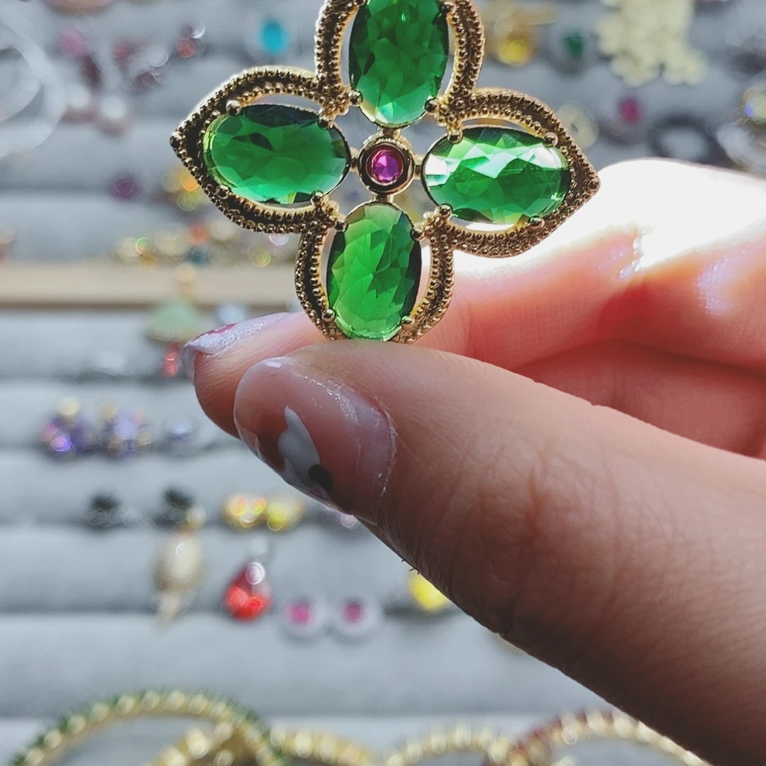 【闪购商品】芙蓉石戒指银S925镶嵌