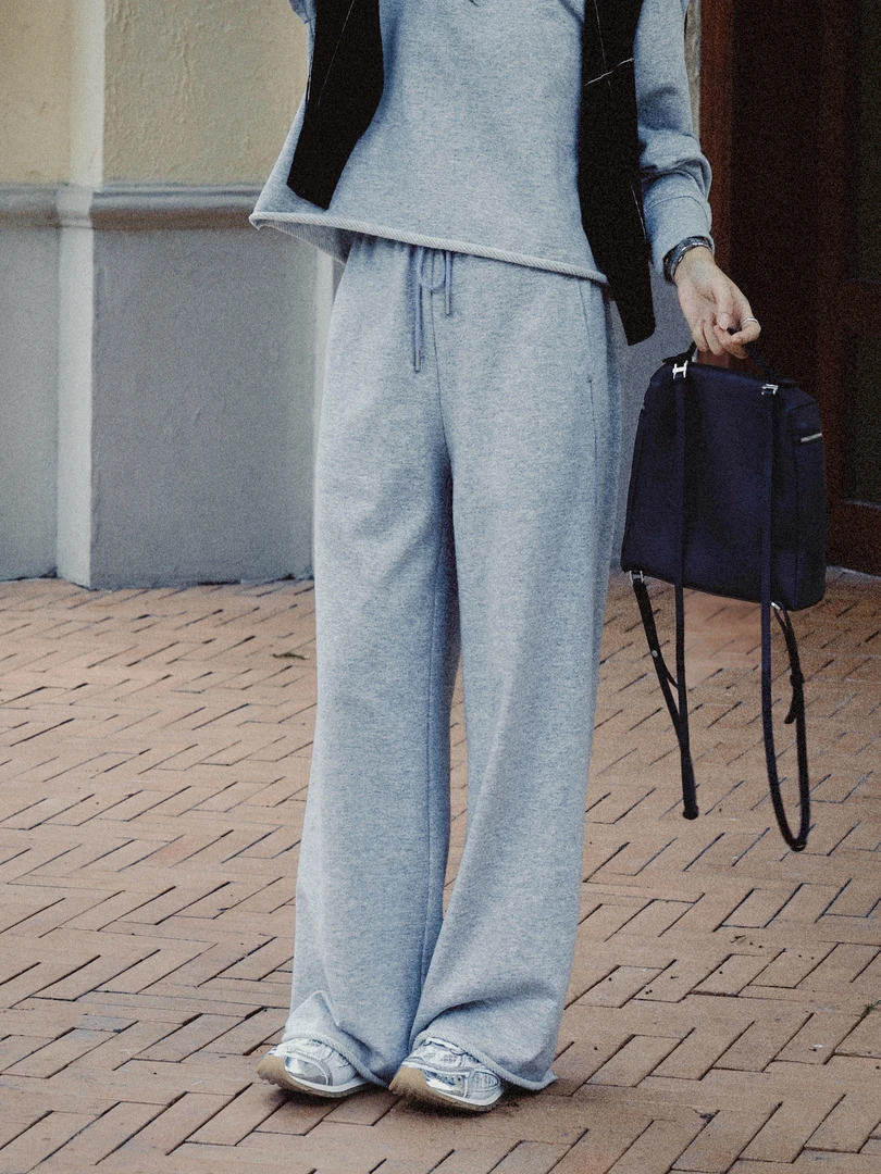 TT设计师【拿捏松弛】日系高级感绵羊毛高腰直筒裤TT190918