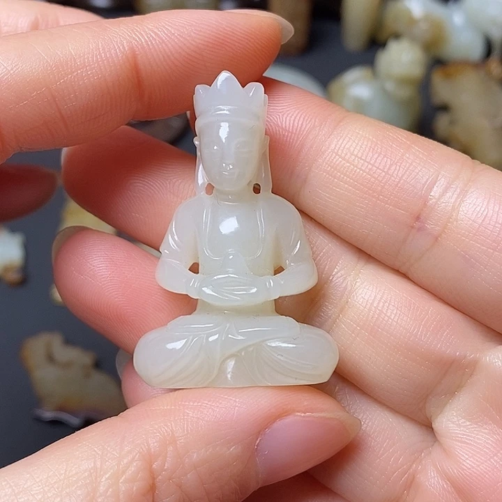 逗***玩和田玉（糖玉）未镶嵌挂件