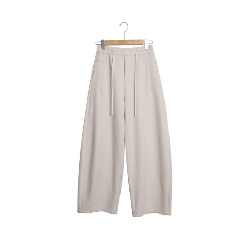 【达人专属】高腰西装设计师长裤灰色西装裤女3J853533D