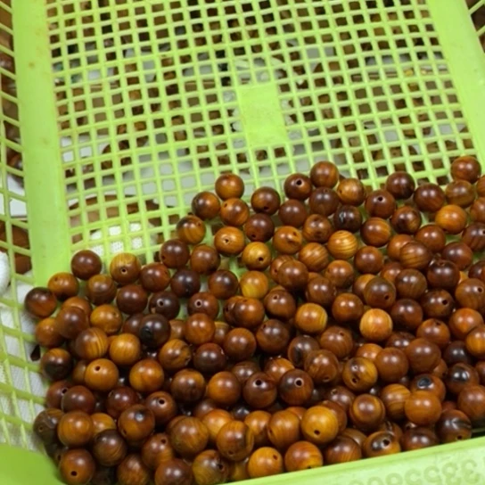 柏木（崖柏）手串/手链磨****刀瑕疵1.0圆珠碳化