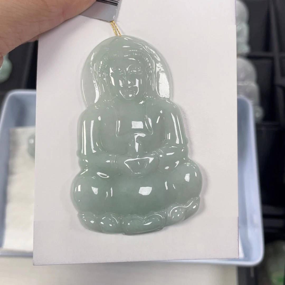 颈饰未镶嵌翡翠观音