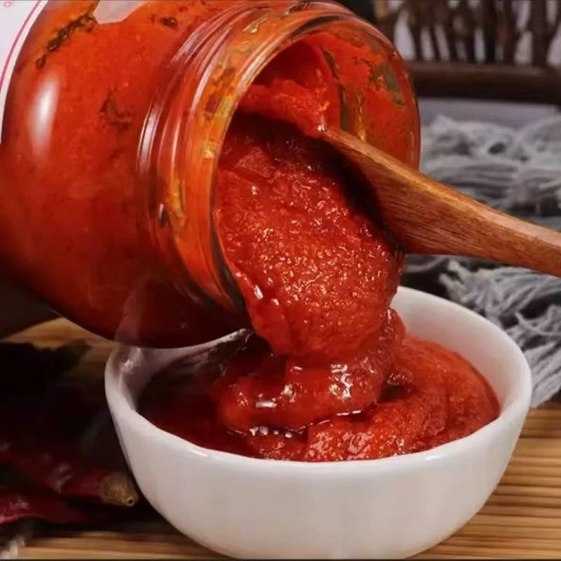 农家石磨辣椒酱拌面蘸包子蘸饺子沙县小吃调味香辣开胃