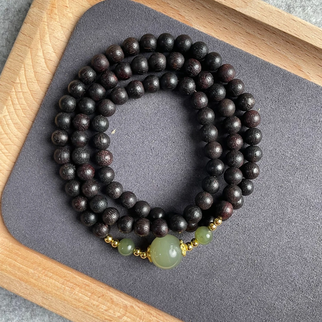 天然降真香手串6mm多圈手链佛珠高油性花果香