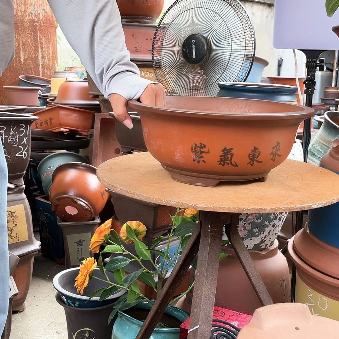 31小红花盆紫砂花盆紫砂