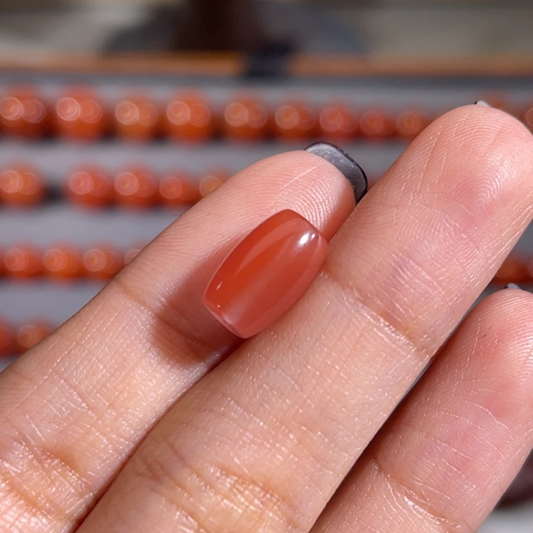 南红玛瑙未镶嵌勒子 7x11mm 不换退