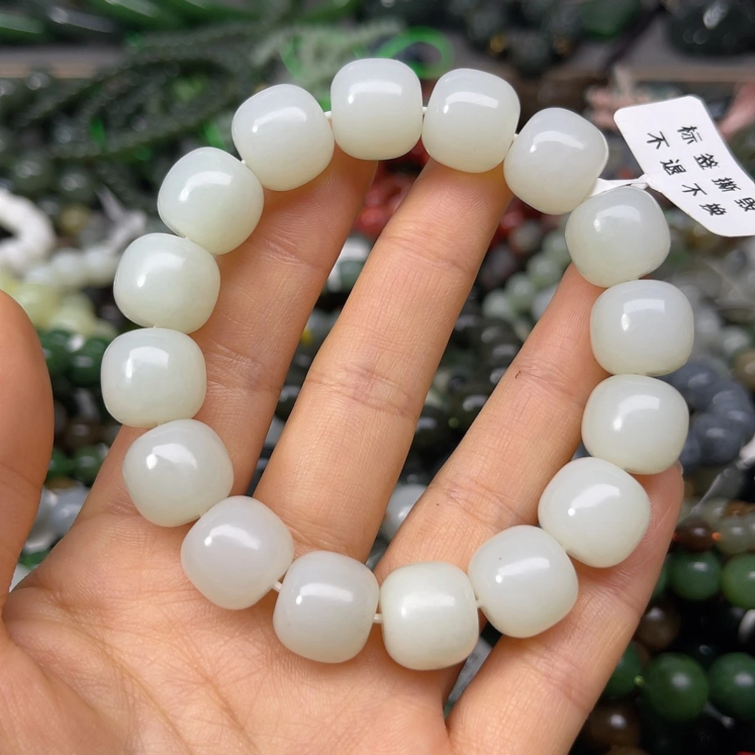 和田玉未镶嵌手链