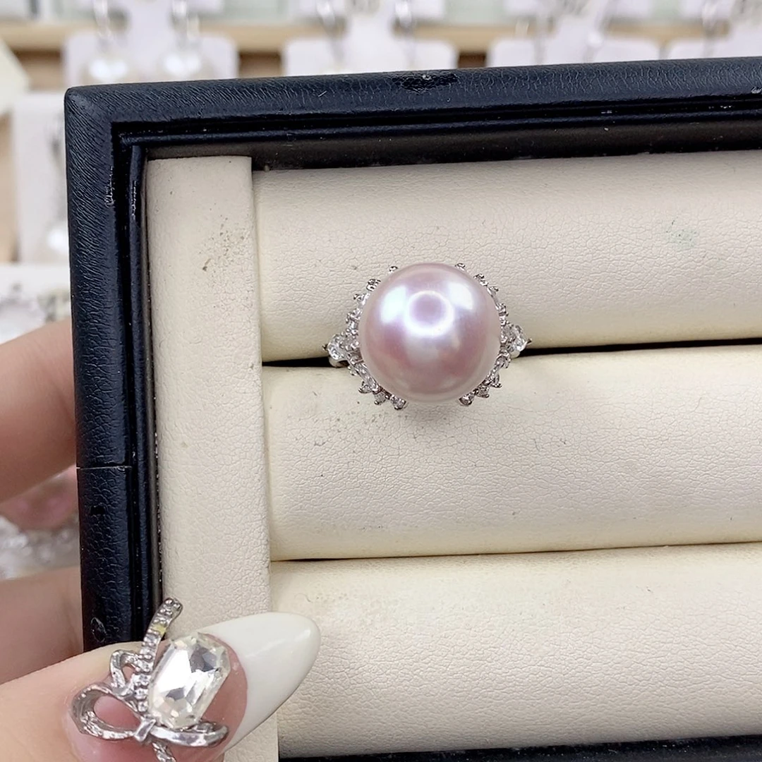 淡水珍珠银S925镶嵌颈饰