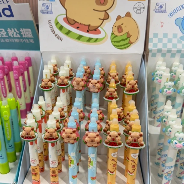 乐炫9616热敏可擦 侧按动中性笔晶蓝色-36支/盒