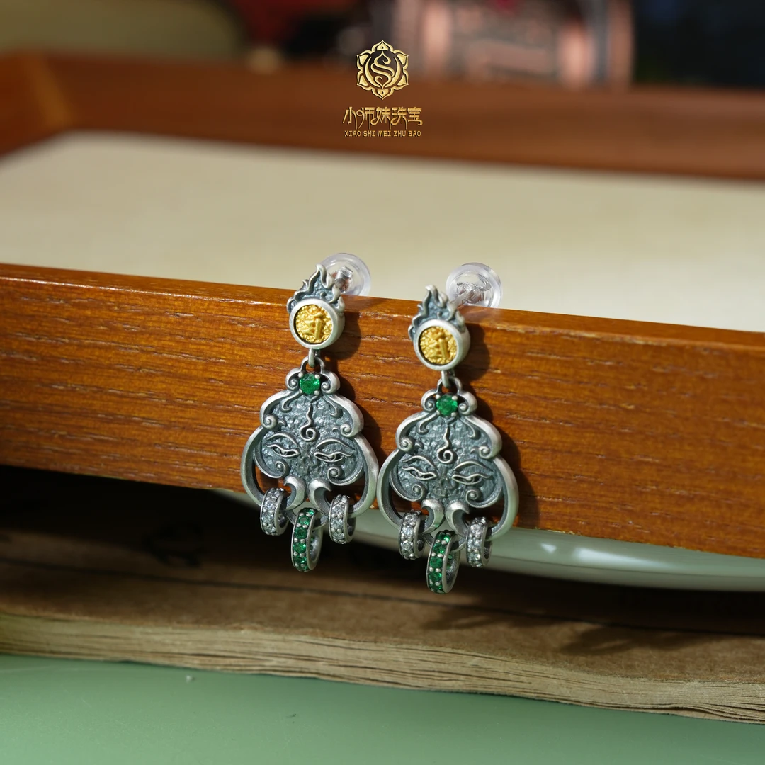 吊坠925银 扶摇臻选|925银镶文殊耳钉