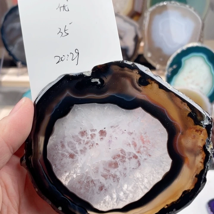 吊坠优***店巴西玛瑙鹰是切片