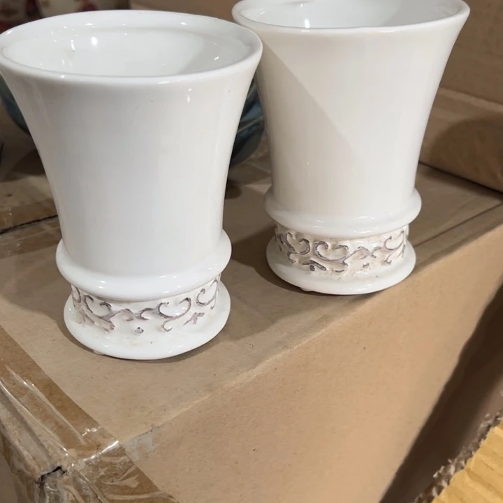 陶瓷花瓶摆件微瑕捡漏出