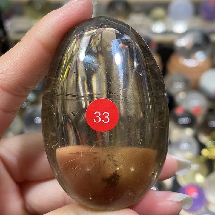 未镶嵌水晶珠宝半成品33透体发晶手握