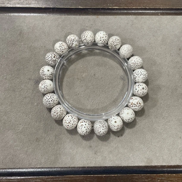 【Y23高瓷高料】顺白星月菩提大眼卡1.2单圈手串