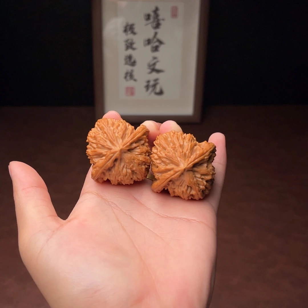 吊坠文玩核桃三角白41全品
