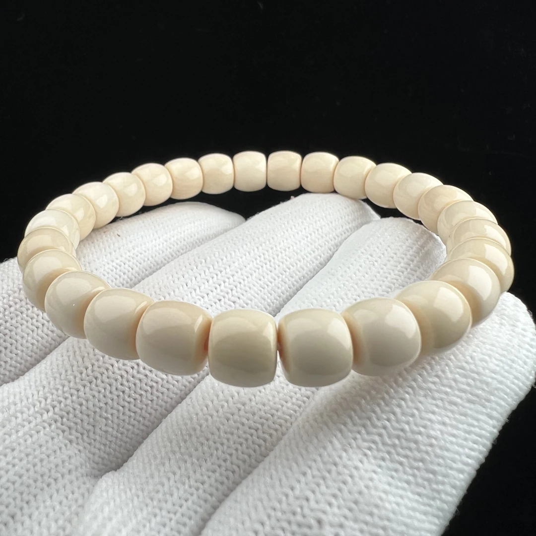 Q3898天然猛犸牙手串 7.8*6.5mm支持鉴定 假一罚四