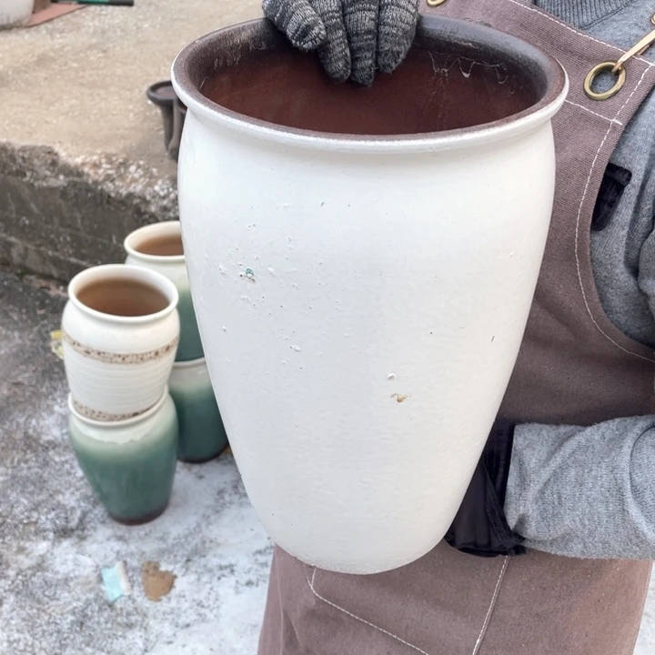 花盆紫砂口20高31瑕疵瑕疵