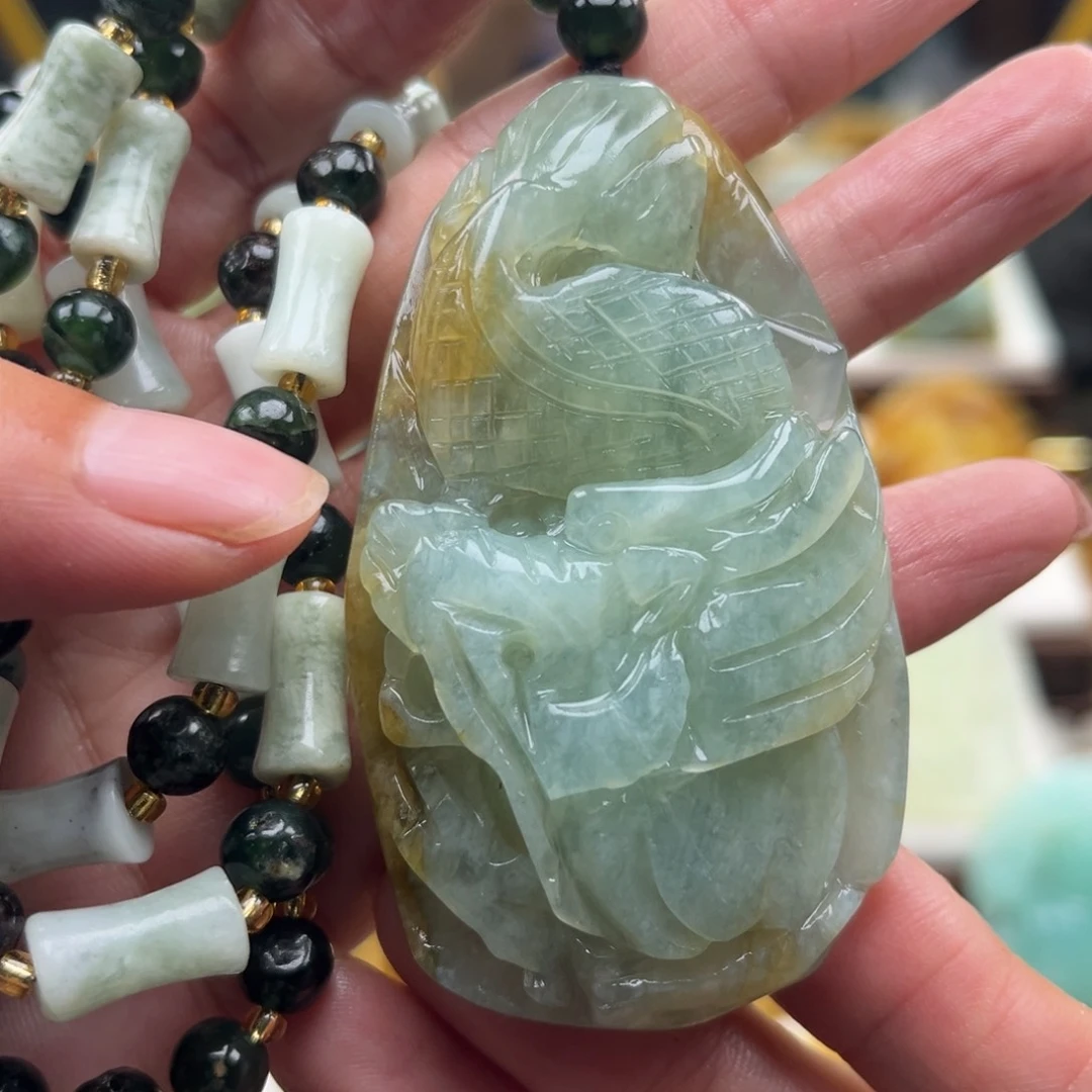 岫玉未镶嵌挂件挂件