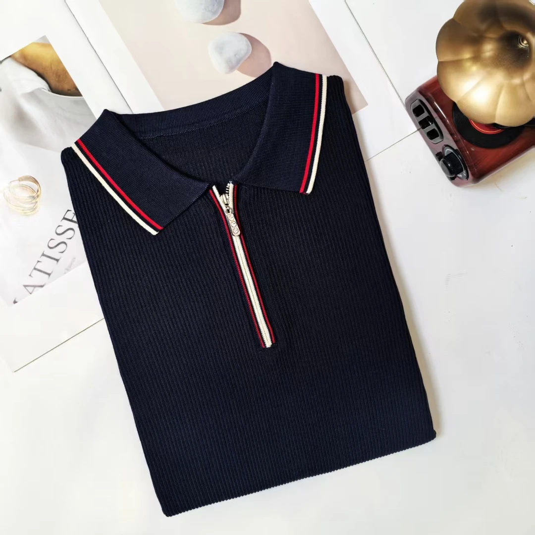 D115短袖上衣针织毛衣上衣女