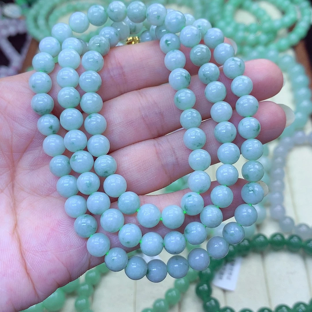 翡翠未镶嵌毛衣链5