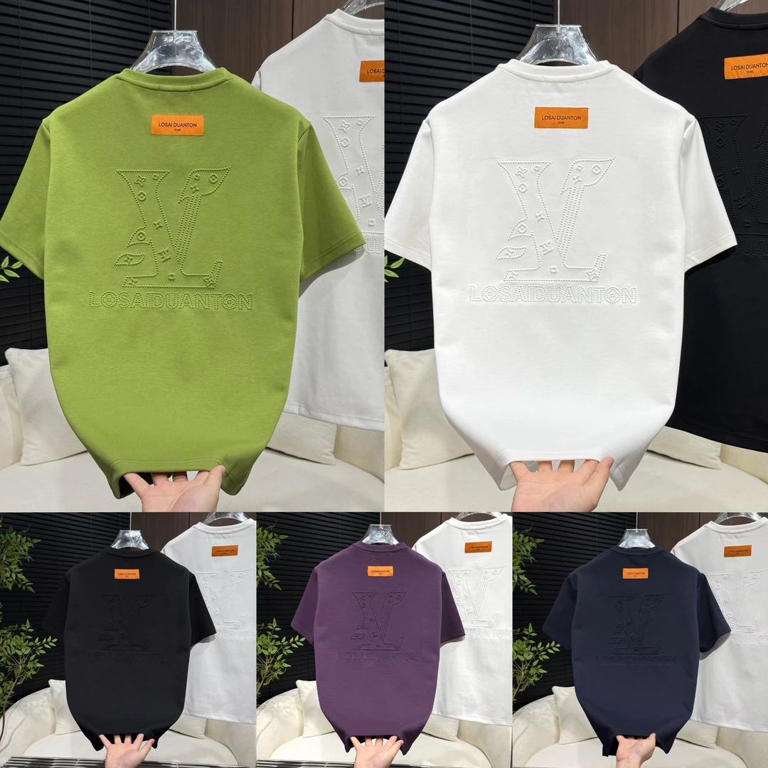【遇见轻奢】2025冬季新品男士过冬加厚钢印半袖77616