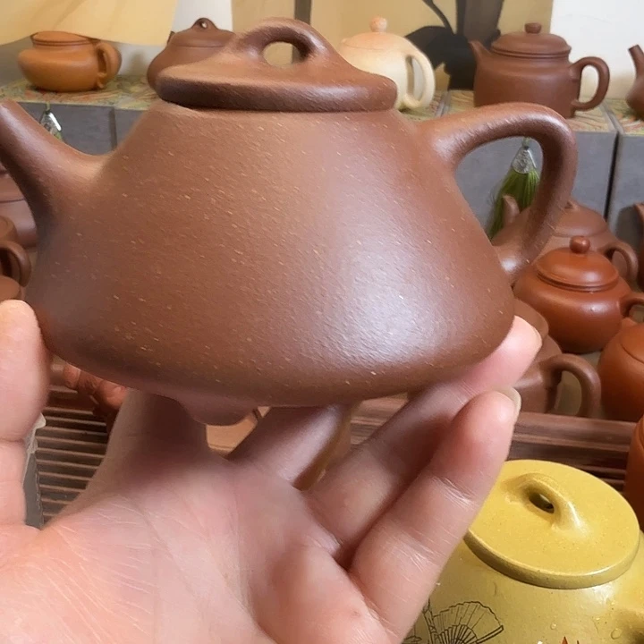紫砂茶杯全手工子冶石瓢250cc