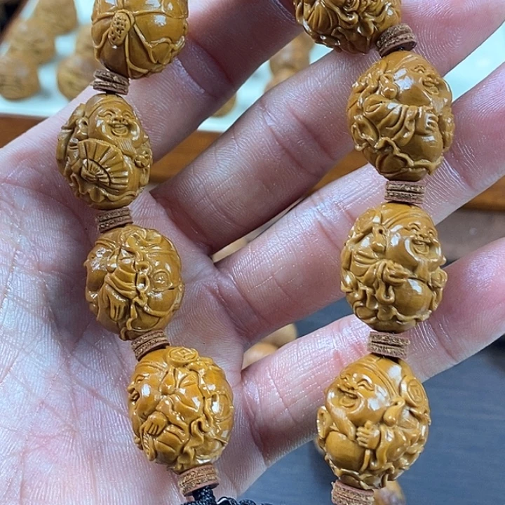 手串/手链橄榄核荷叶财神