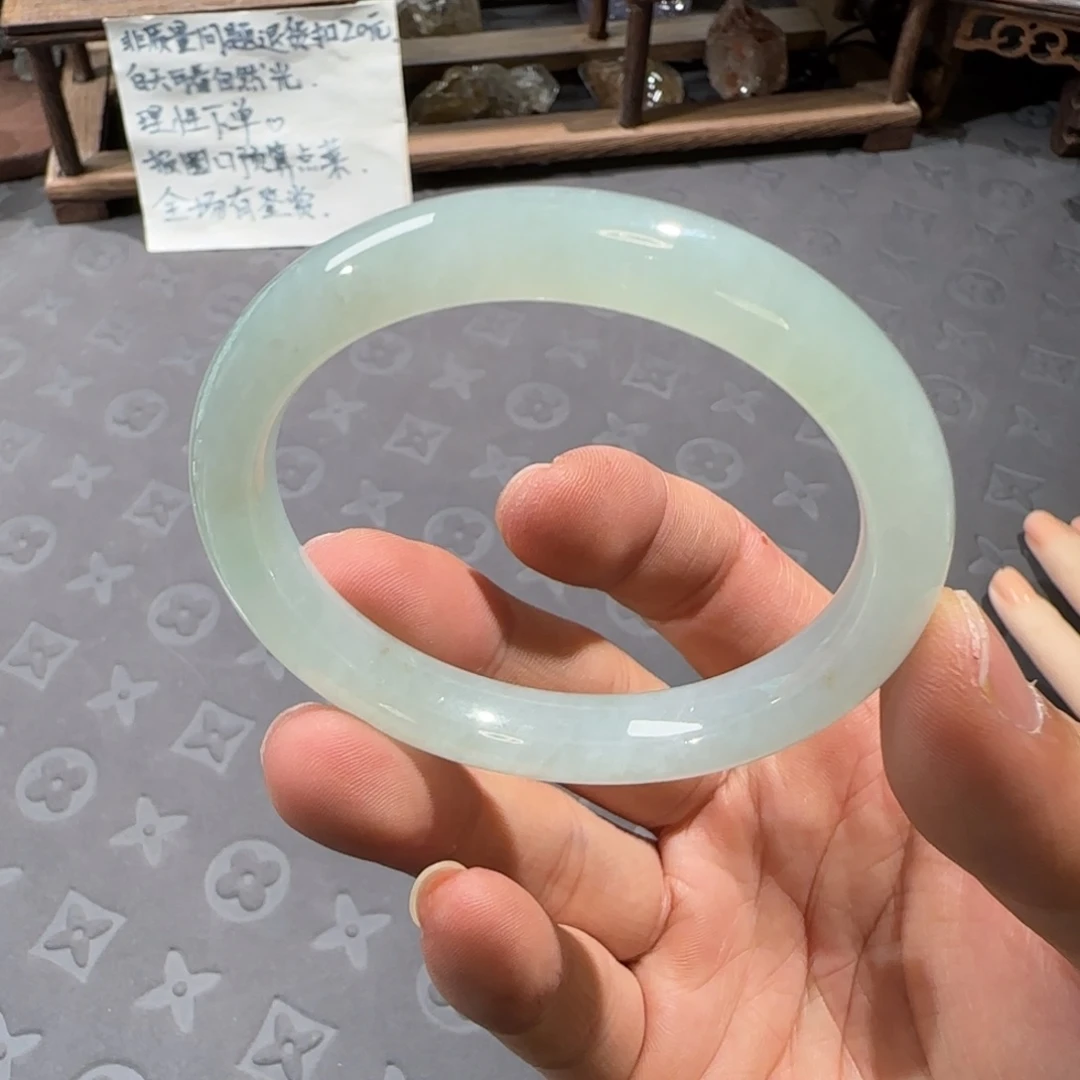 未镶嵌手镯翡翠53.5圈口