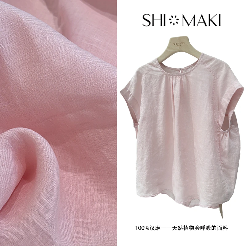 【纯汉麻】36支宽松立领衬衫百搭上衣