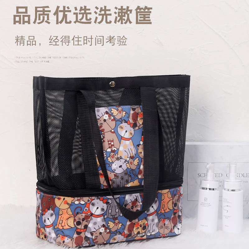 干湿分离洗澡包手提防水收纳包单肩大容量游泳洗漱包洗浴包收纳袋