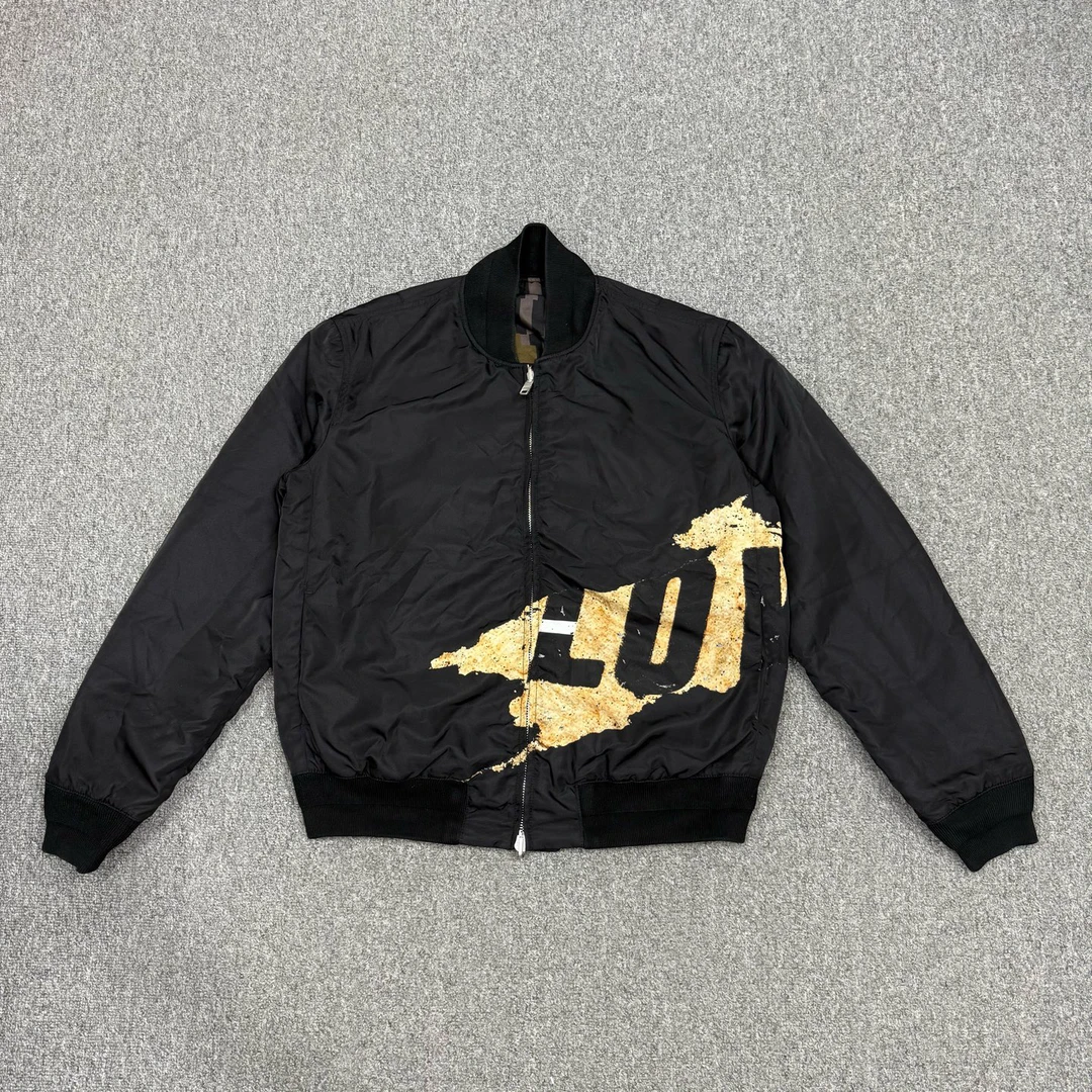 99新 Givenchy/纪梵希 16730993黑色图案印花双面棒球服 46码99新