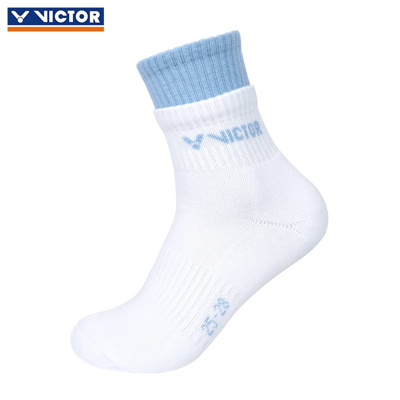 VICTOR/威克多胜利羽毛球袜加厚SK1003男款中筒长筒运动袜