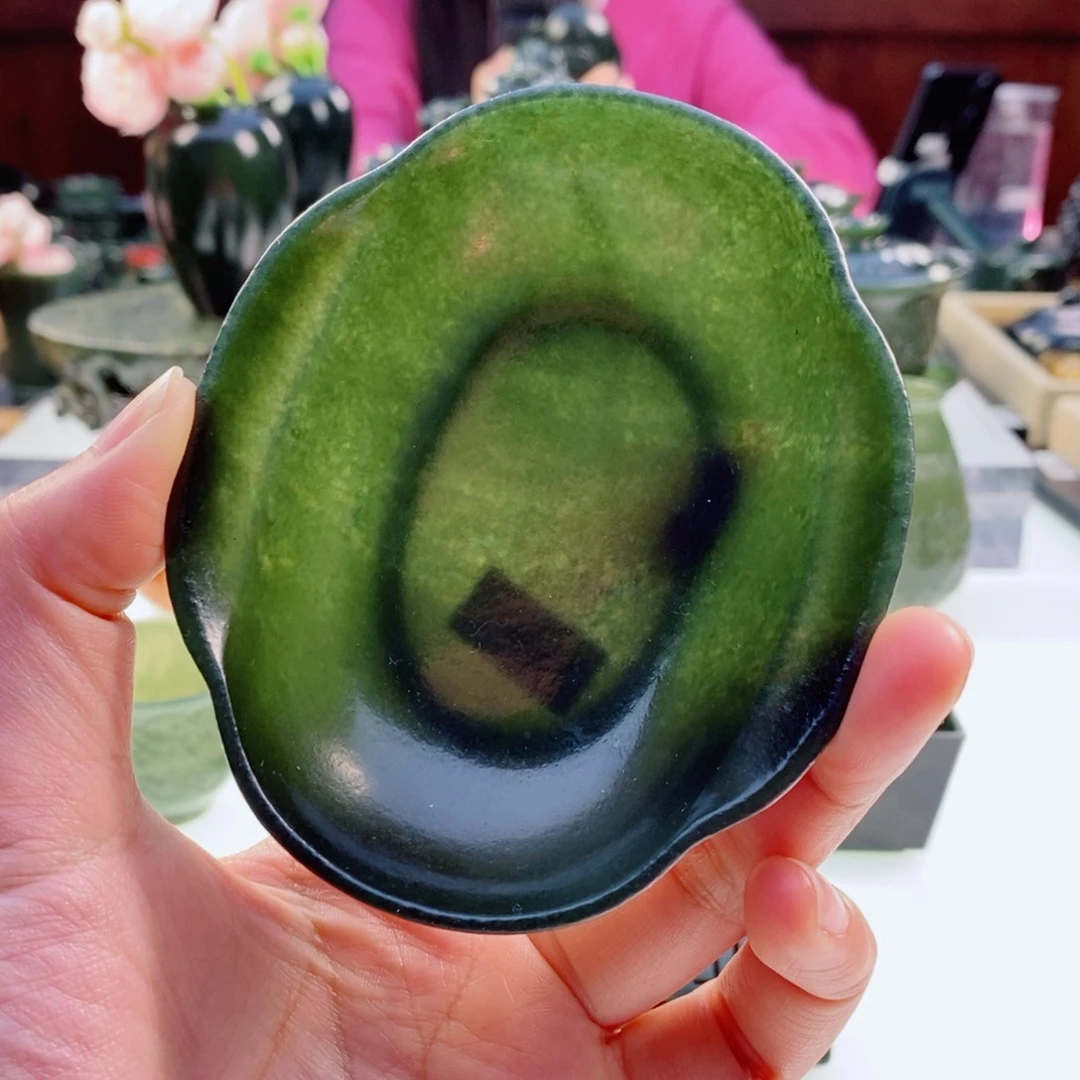 和田玉（青玉）挂件未镶嵌微瑕