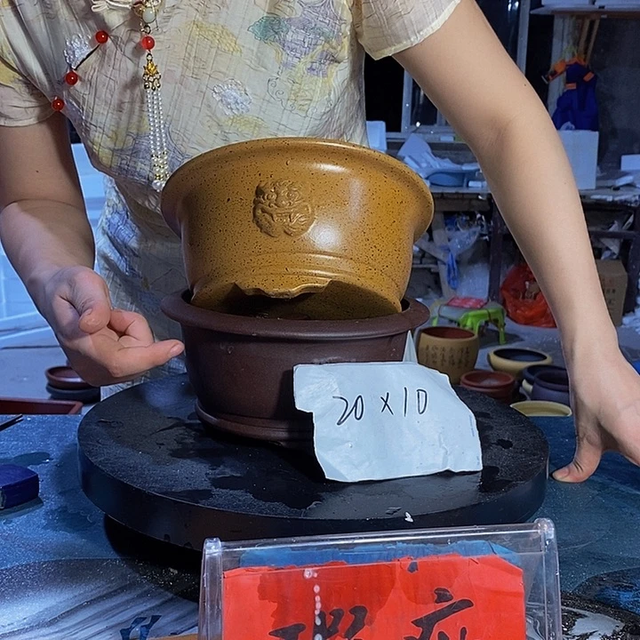 紫砂花盆紫砂紫砂