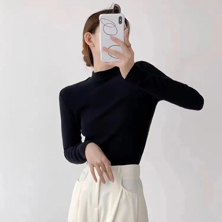 【25春季内搭系列】必入系列 半高领长袖内搭上衣百搭850