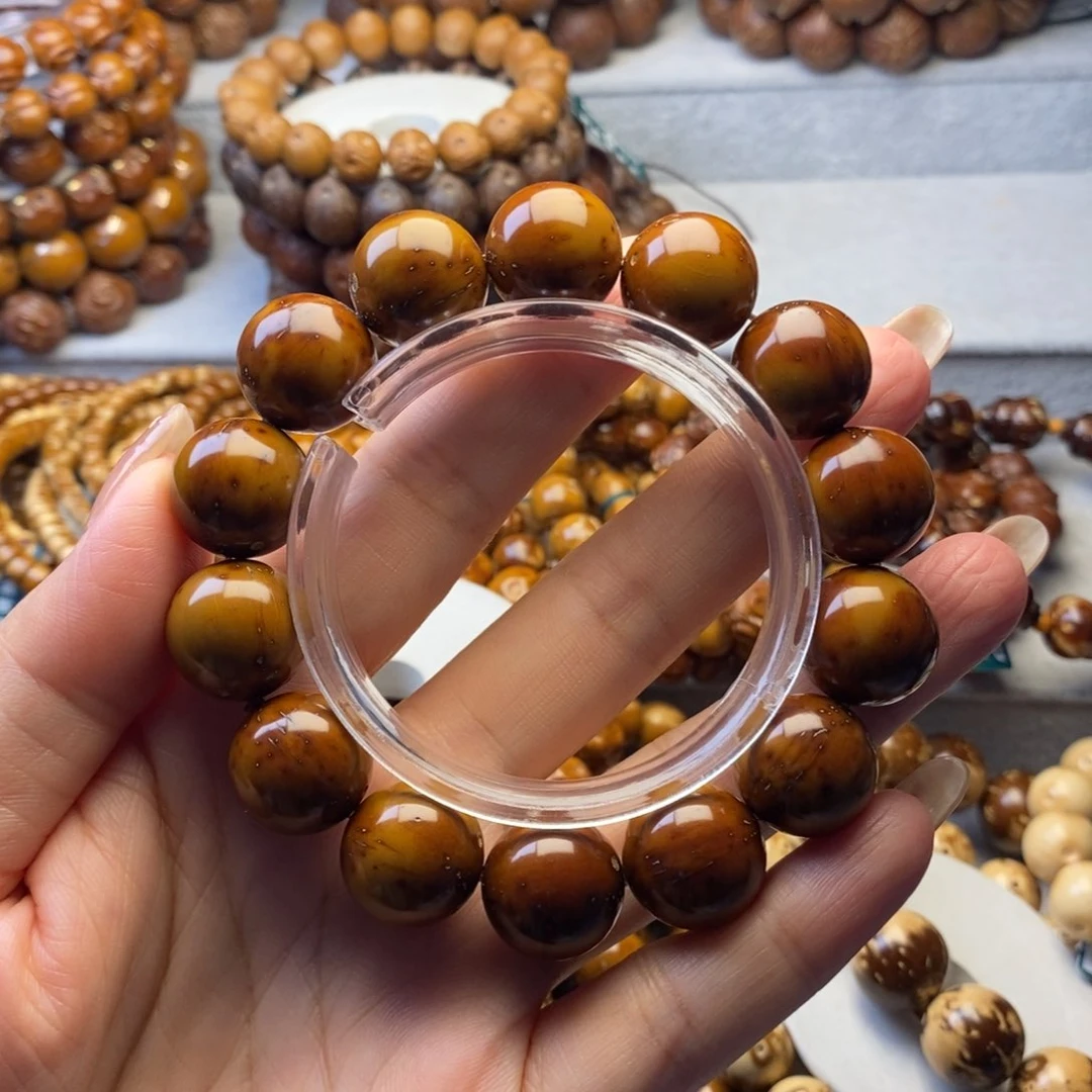 手串紫金鼠精品光珠16+