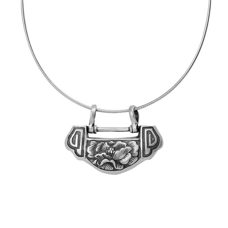 不锈钢项链 【时尚先驱】设计师锁骨链高端定制时尚银制饰品锁项链