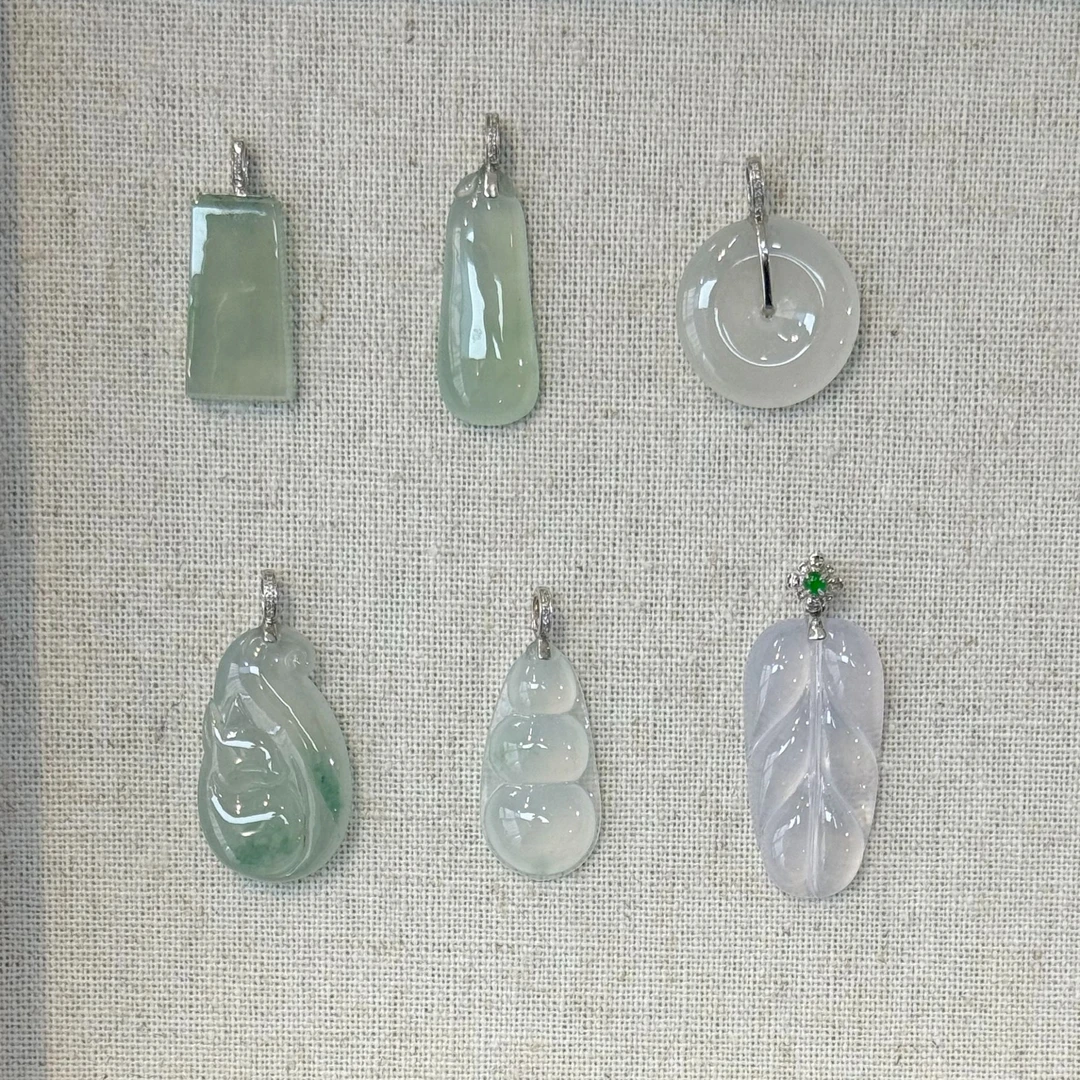 翡翠吊坠1件-18K金-多样性发货只发一件-AD17-XR|CXQ21