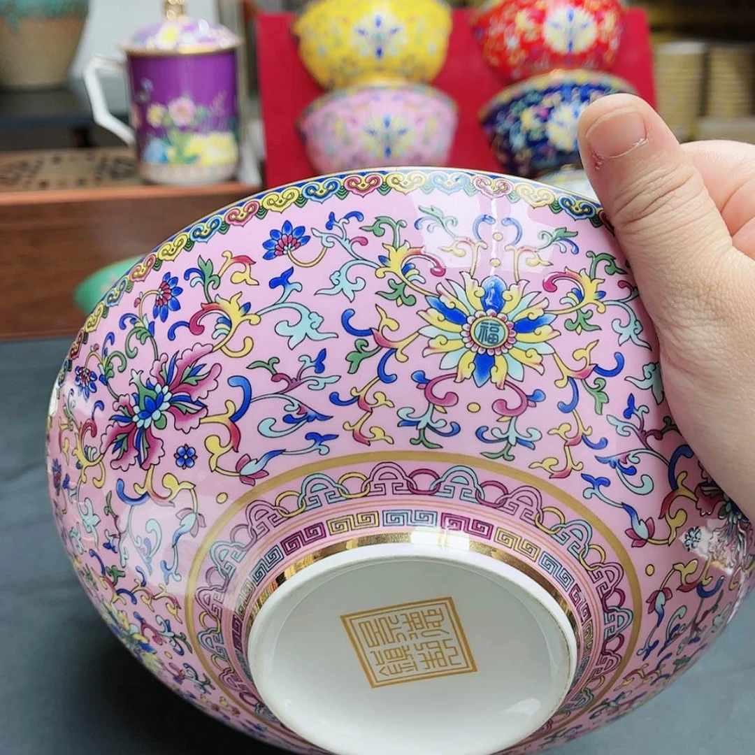 【闪购商品】珐琅8英寸1黄1粉。。。。