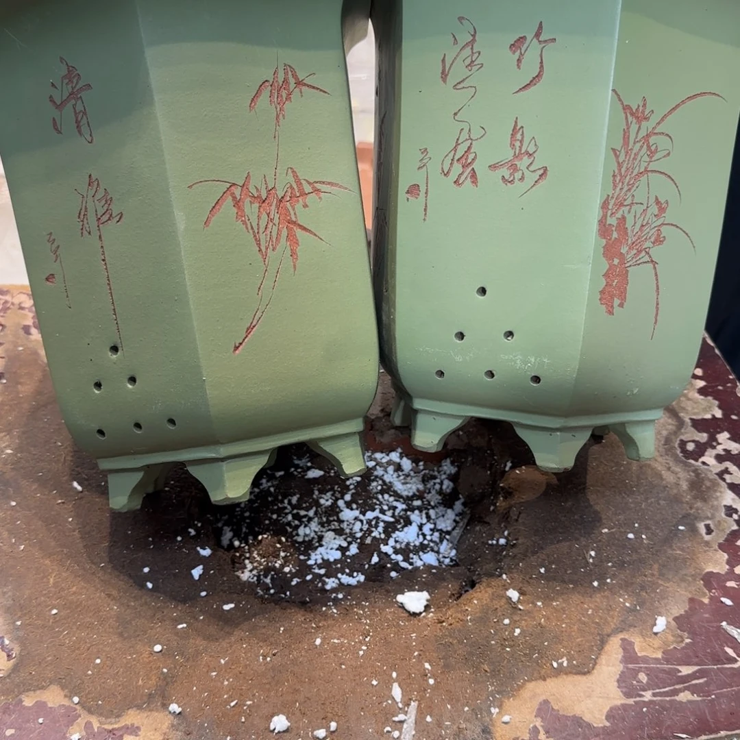 紫砂花盆口径19.17/22口径