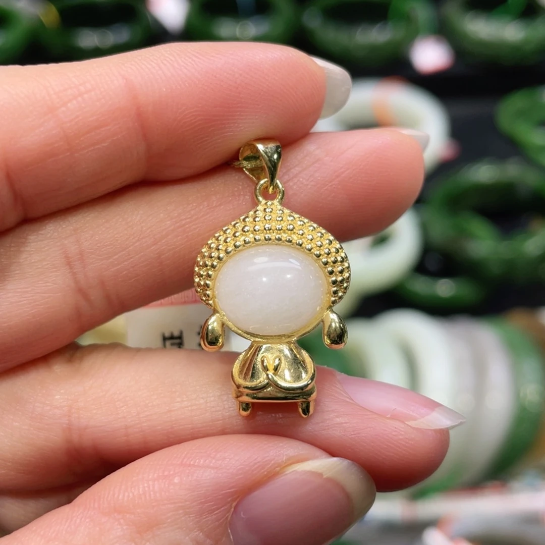 未镶嵌和田玉耳饰