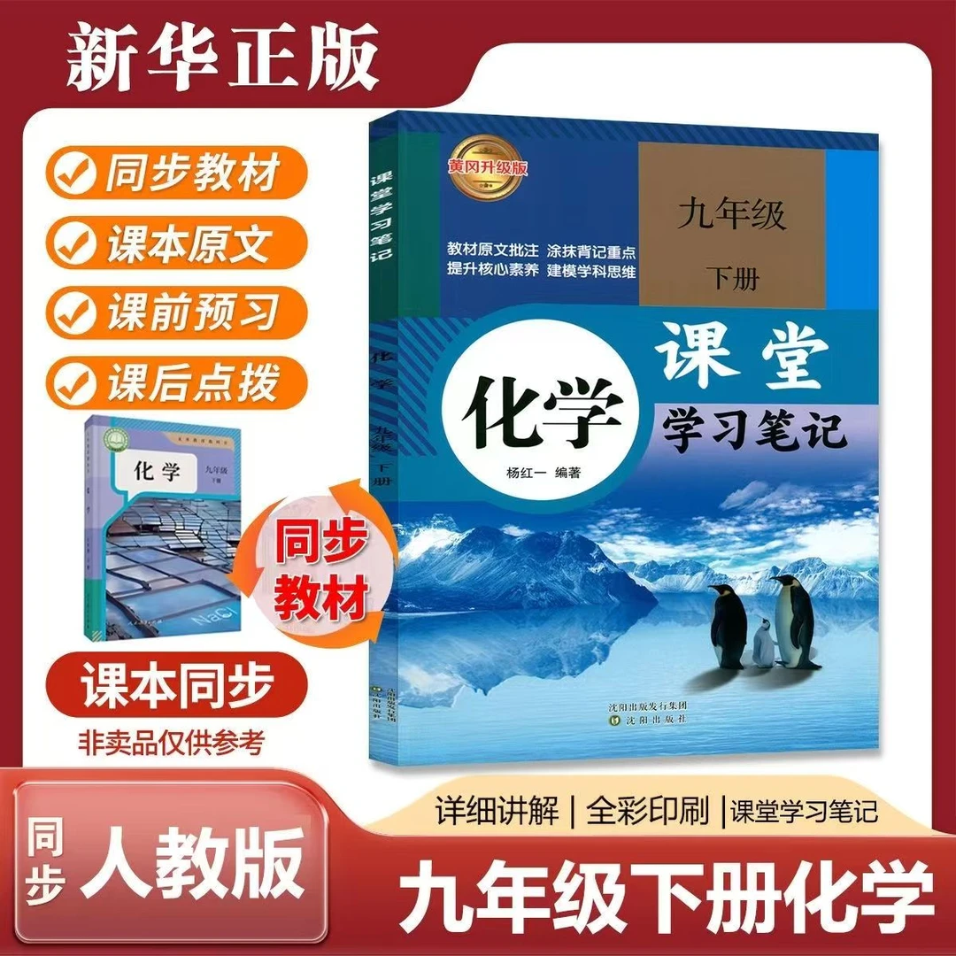 初三九年级下册化学课堂笔记同步人教版课本讲解物理辅导书正版