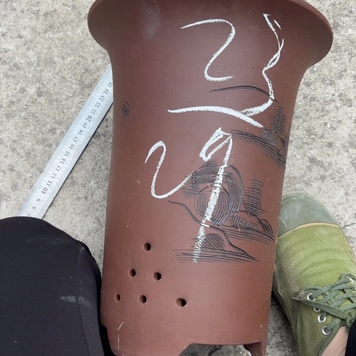 紫砂花盆紫砂的花