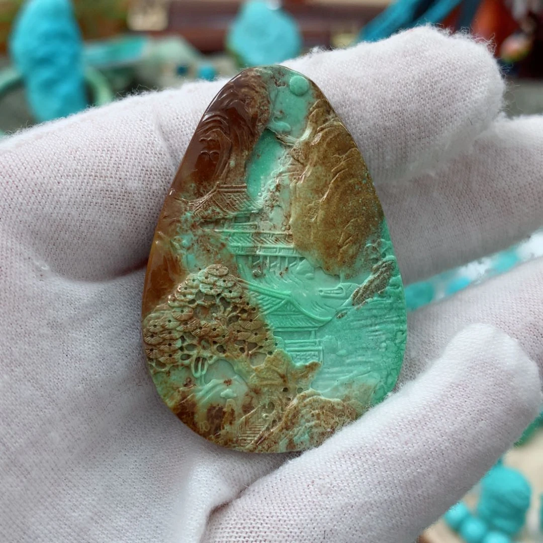 绿松石珠宝奇石未镶嵌