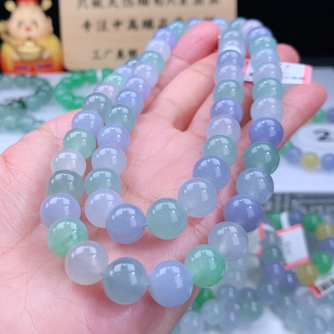 翡翠手链未镶嵌卡10mm