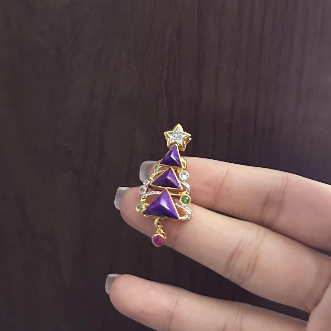 【不二】舒俱来18K金圣诞树吊坠(多样性发)