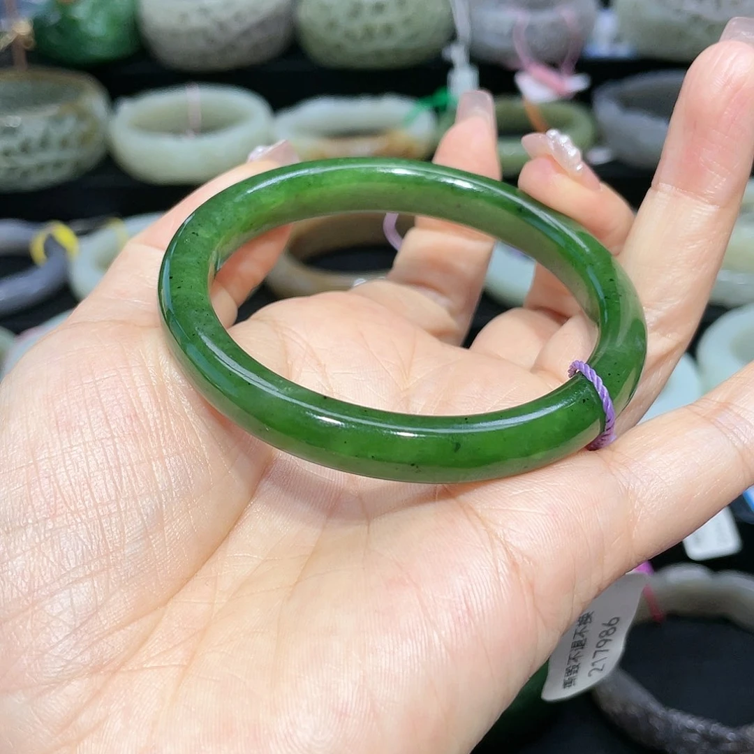 【闪购商品】和田玉手镯57圈口35未镶嵌