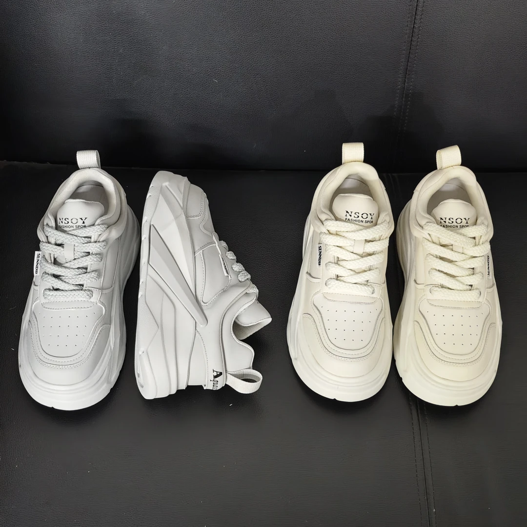 X厚底小白鞋女春秋百搭增高松糕运动休闲鞋潮流板鞋11275