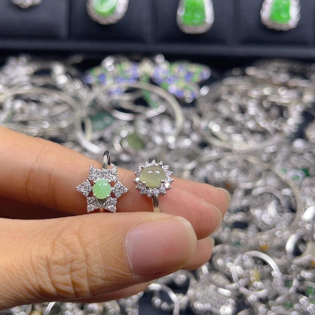 未镶嵌戒指翡翠天然A货